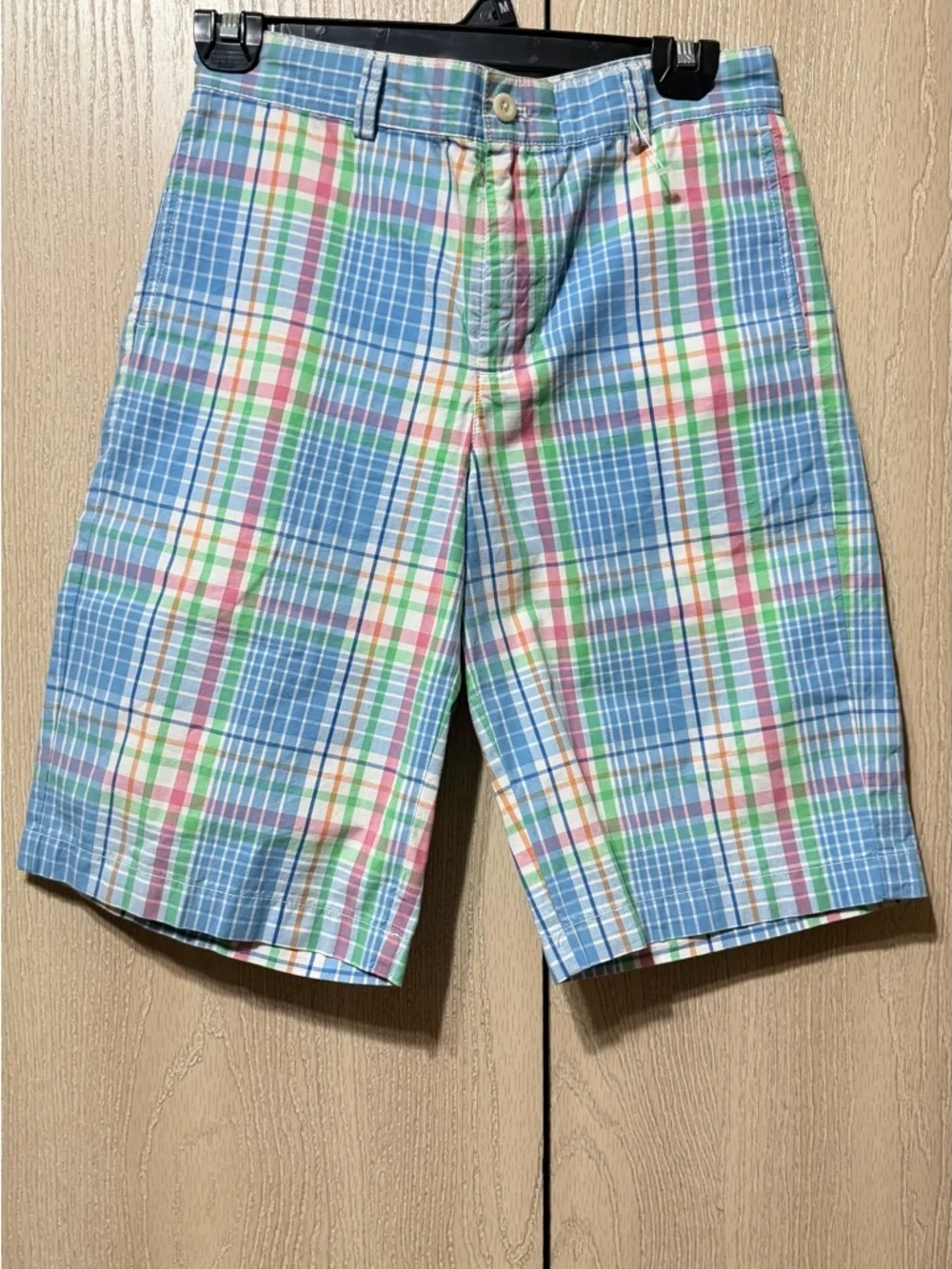 Boys Set of 2 Vineyard Vines Striped Shorts with Light Green and Navy